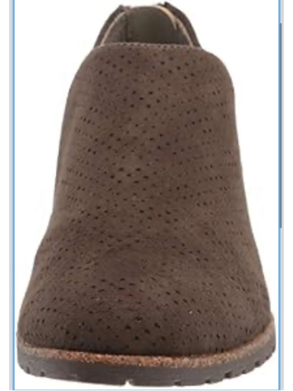 Women's Dr. Scholl's Roll Call Perforated Ankle Booties in Brown, size 10